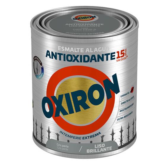 Χρώμα Αντισκωριακό Νερού TITAN OXIRON LISO BRILLANTE AGUA GRIS PERLA