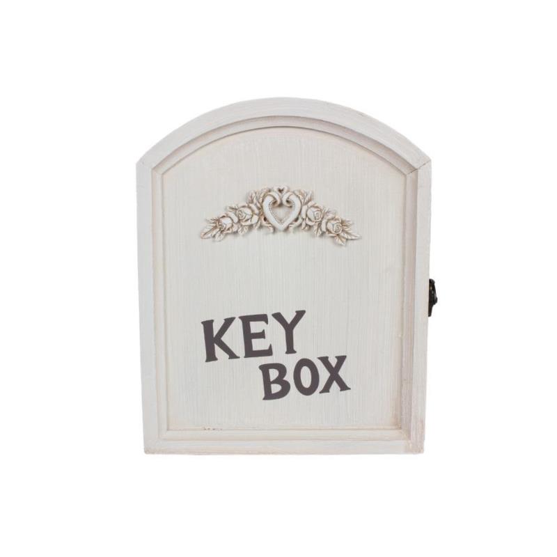Κλειδοθήκη ξύλινη μπεζ 24.5x5.5x30cm Home Plus 01.01.1146
