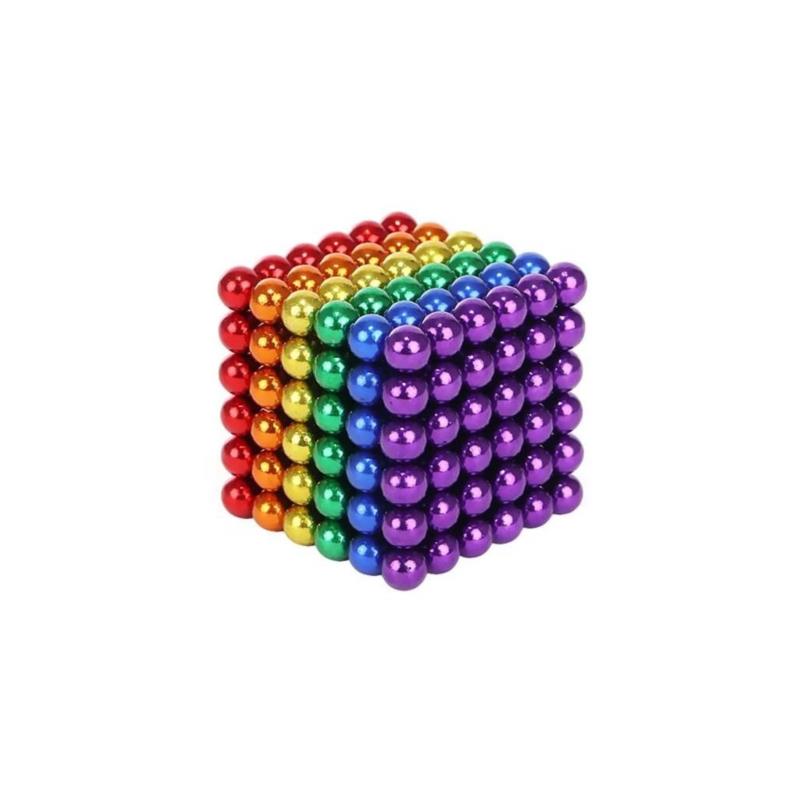 Μαγνητικές Μπίλιες Μικρά Σφαιρίδια 5mm των 216 τεμαχίων σε πολύχρωμο χρωματισμό, Magnetic Blocks - Aria Trade