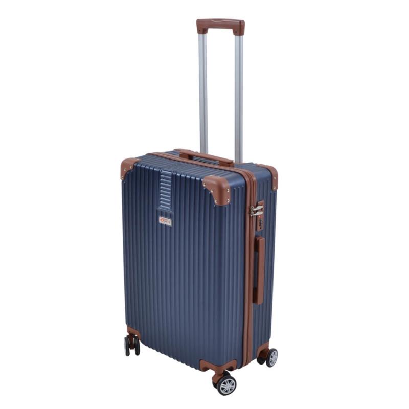 Βαλίτσα καμπίνας τρόλεϊ με κλειδαριά σε χρώμα μπλε 21,50x34x50