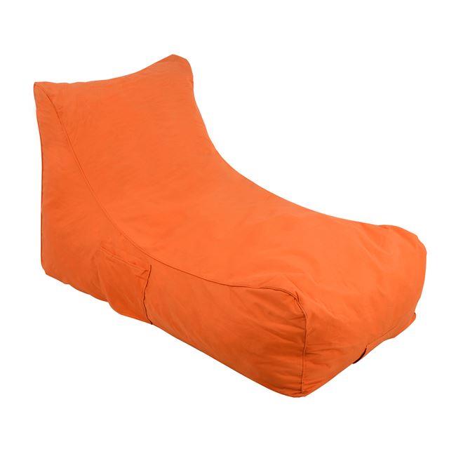 Πουφ πολυθρόνα "BLOOM" αδιάβροχη από ύφασμα σε χρώμα πορτοκαλί 106x70x61