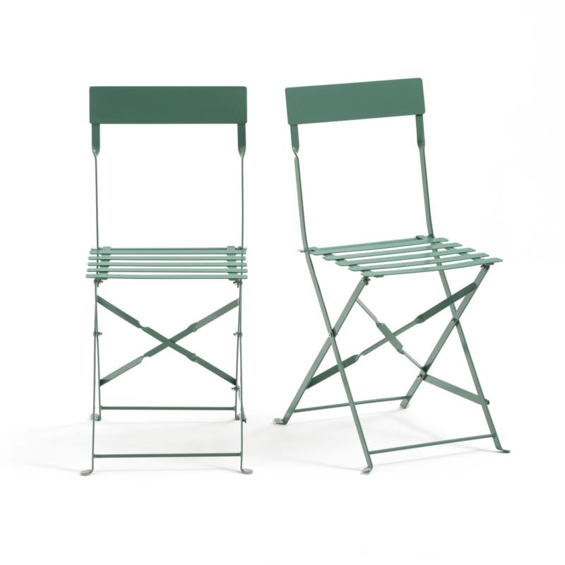 Μεταλλική σπαστή καρέκλα OZEVAN (σετ των 2) Μ49xΠ40xΥ83cm