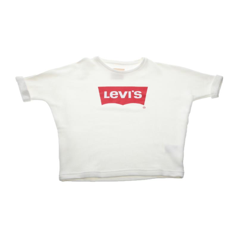 LEVI'S KID'S - Παιδική μπλούζα φούτερ LEVI'S λευκή