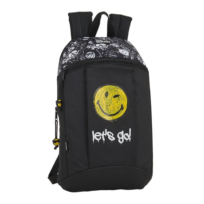 Safta: Τσάντα πλάτης μικρή 22x10x39εκ. Smiley World Graffiti