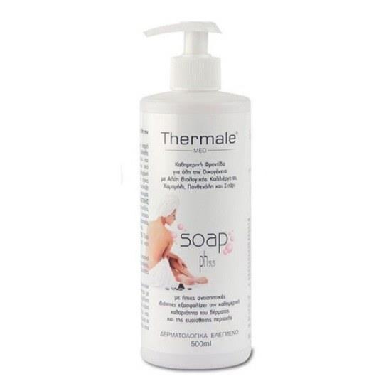Thermale Med Soap Ph 5.5 Pump Για Την Καθημερινή Υγιεινή Της Επιδερμίδας & Της Ευαίσθητης Περιοχής 500ml