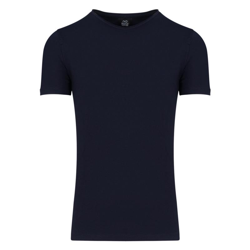 Essential T-Shirt Μπλε Σκούρο Round Neck (Regular Fit) 100% Cotton