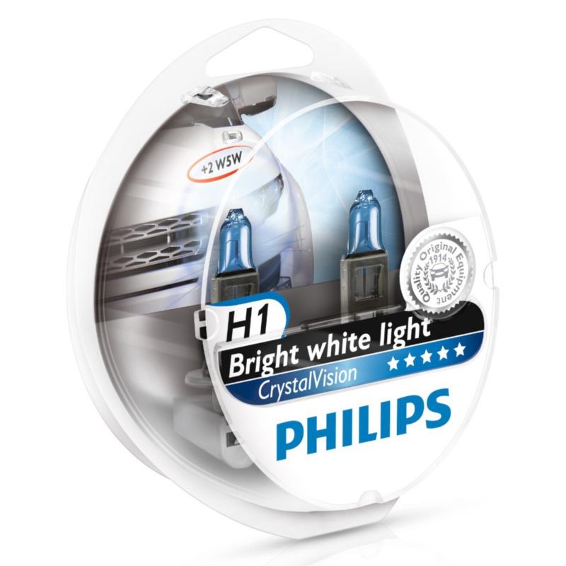 Philips Crystal Vision H1+ W5W Xenon Look Special