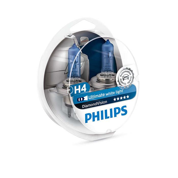 Philips Diamond Vision H4 -5000K Xenon Effect