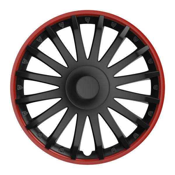 OEM Σετ τάσια 4 τεμαχίων Crystal RO 15'' (μαύρο κόκκινο)