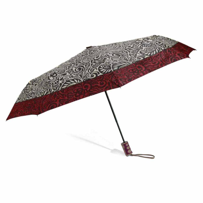 Ομπρέλα Βροχής Σπαστή Αυτόματη Benzi PA092 Beige