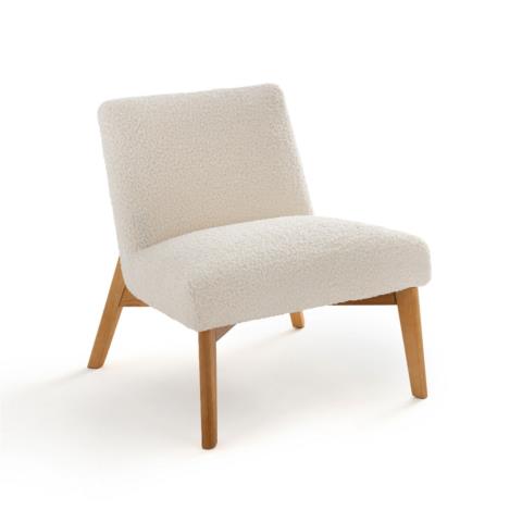 Πολυθρόνα με μπουκλέ ταπετσαρία Μ77xΠ63xΥ73cm