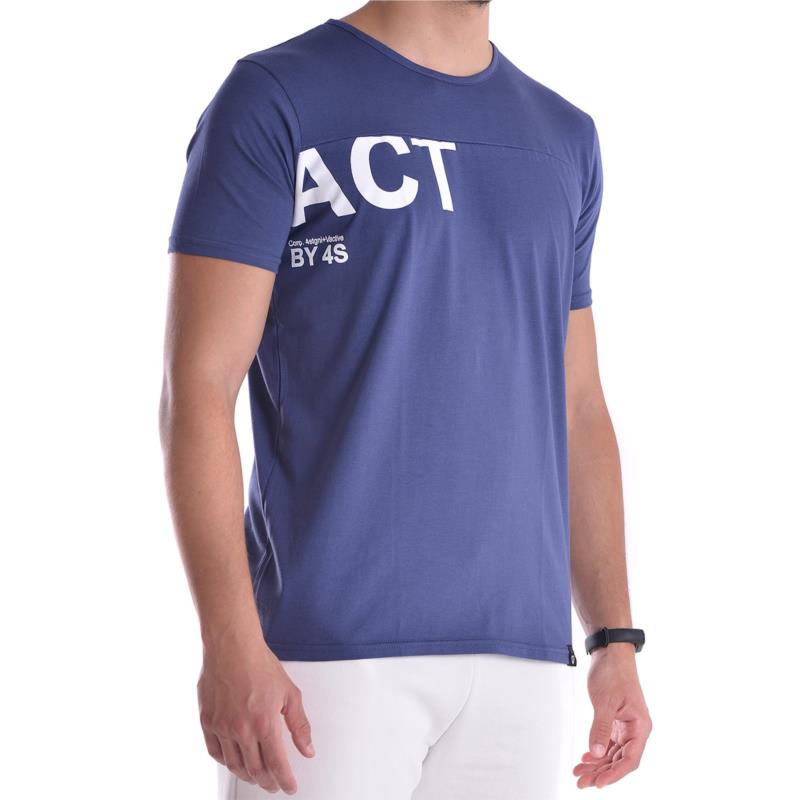 Ανδρικό t-shirt Vactive σε μπλε τζιν χρώμα