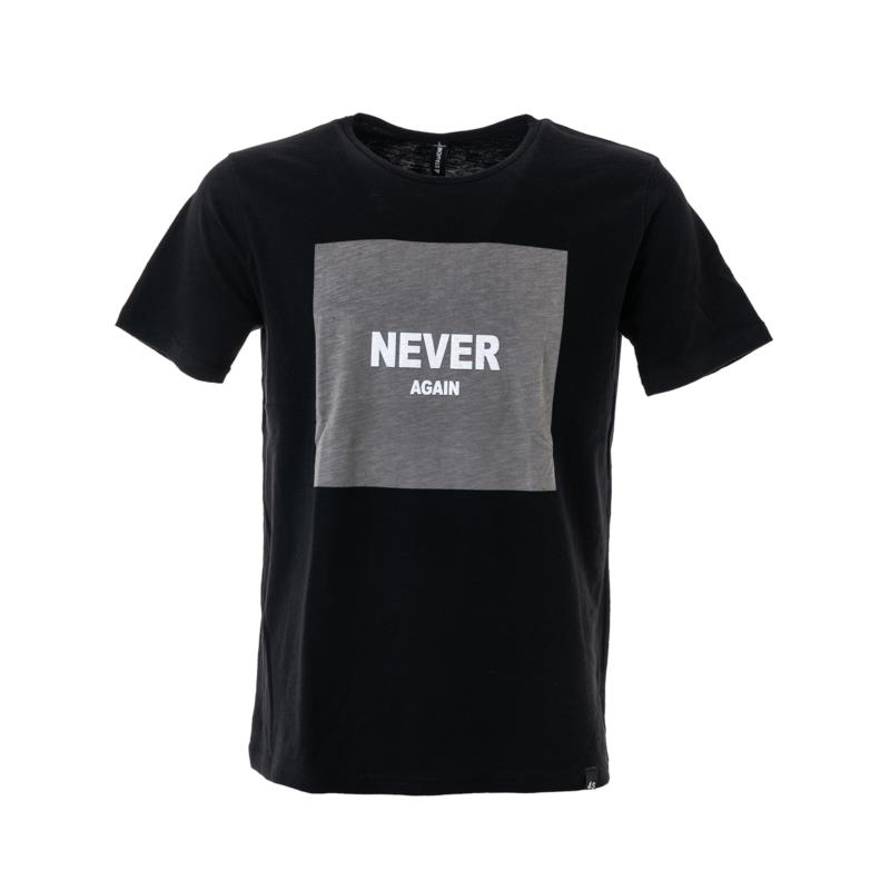 T-shirt με στάμπα σε μαύρο χρώμα