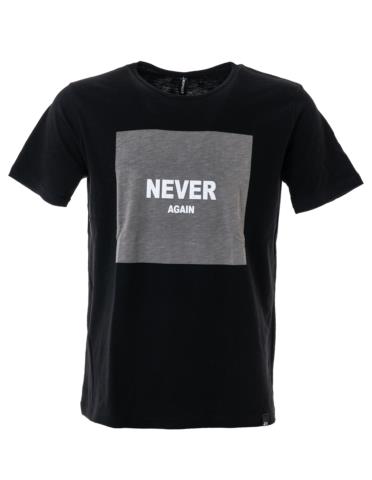 T-shirt με στάμπα σε μαύρο χρώμα