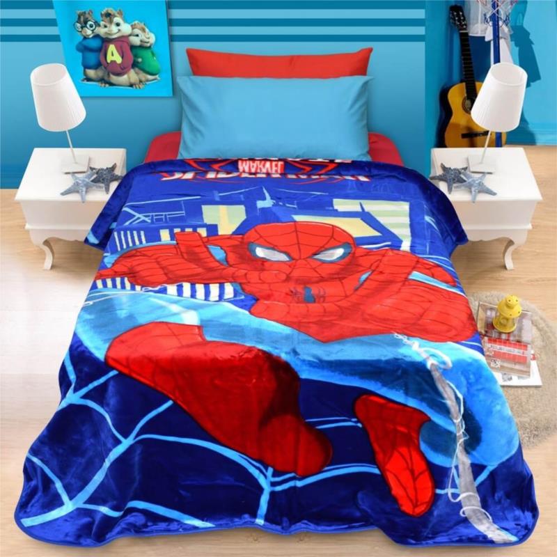 Κουβέρτα Παιδική Βελουτέ 160x220 Spiderman