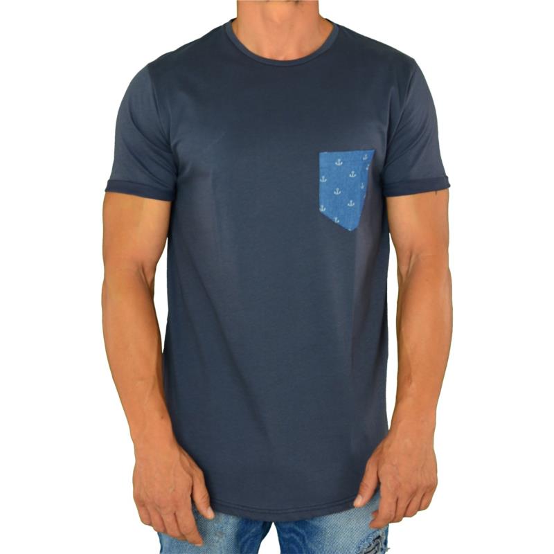 Ανδρικό t-shirt Brothers μπλε 170420