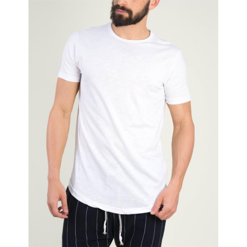 Ανδρικό λευκό t-shirt Brothers μονόχρωμο 19002F