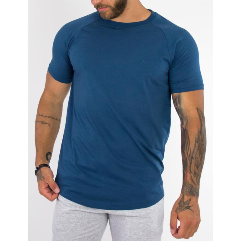 Everbest μπλε μονόχρωμο Tshirt RS19210