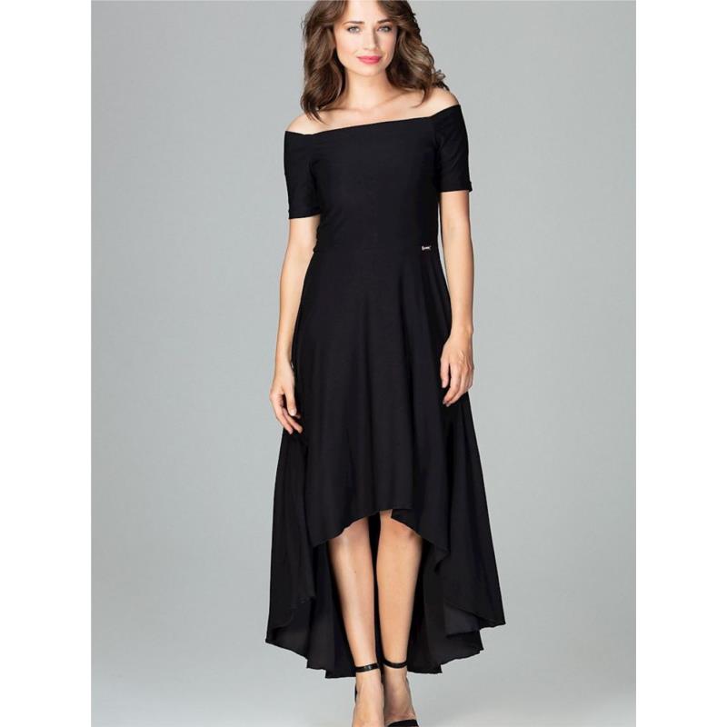 Cocktail Φόρεμα 120747 Lenitif-Μαύρο
