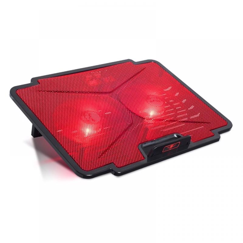 Spirit of Gamer Adjustable Cooling Pad for Laptops 15.6''. Red
