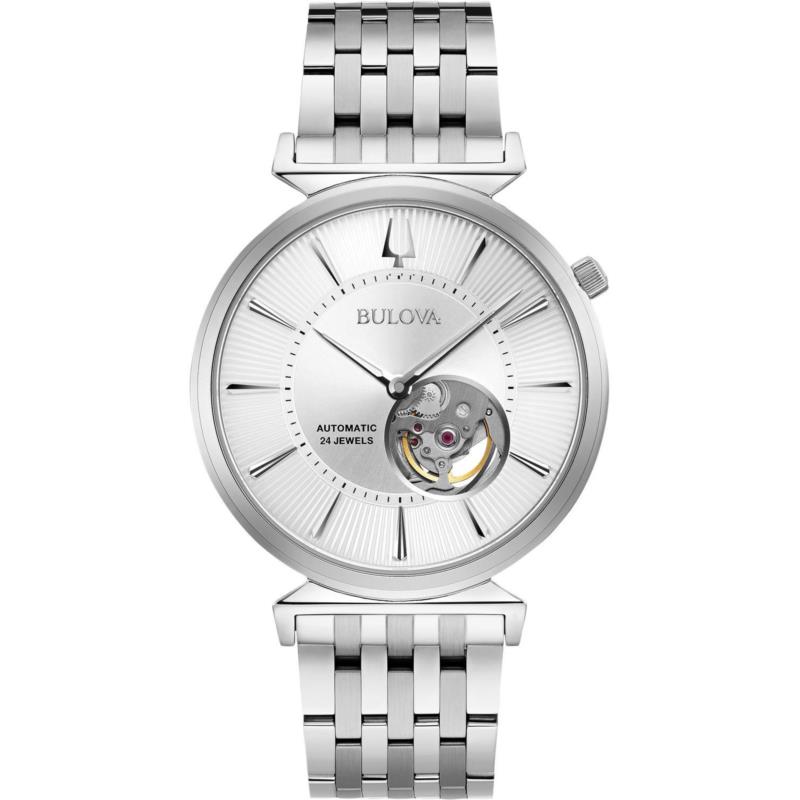 BULOVA Mechanical Collection Regatta Automatic - 96A235 Silver case with Stainless Steel Bracelet