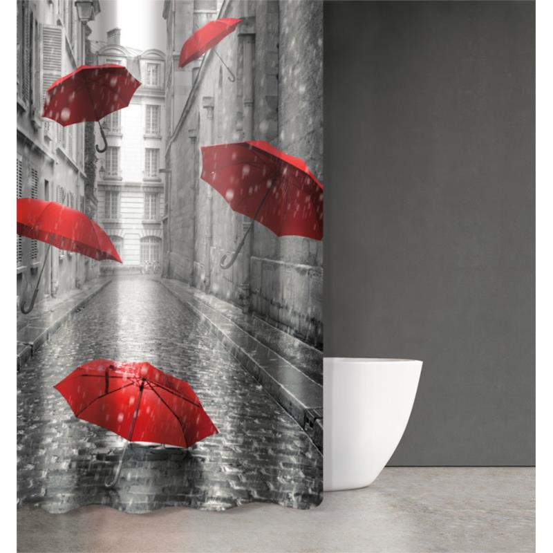 ΚΟΥΡΤΙΝΑ ΜΠΑΝΙΟΥ 180X200 SAINT CLAIR ABSTRACT DES 102
