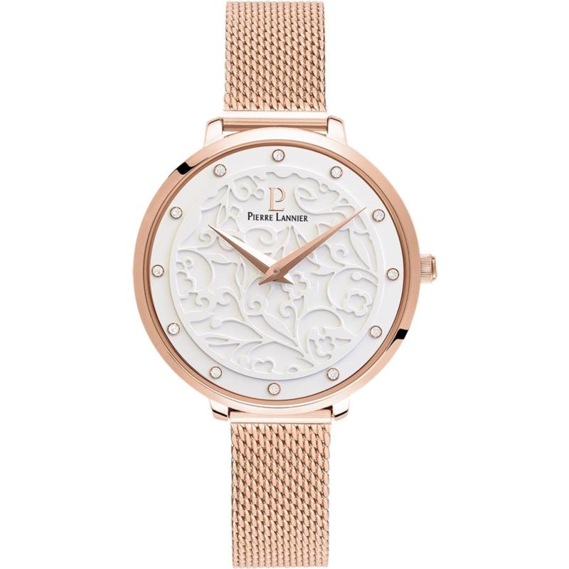 PIERRE LANNIER Eolia Ladies Crystals - 039L908 Rose Gold case with Stainless Steel Bracelet
