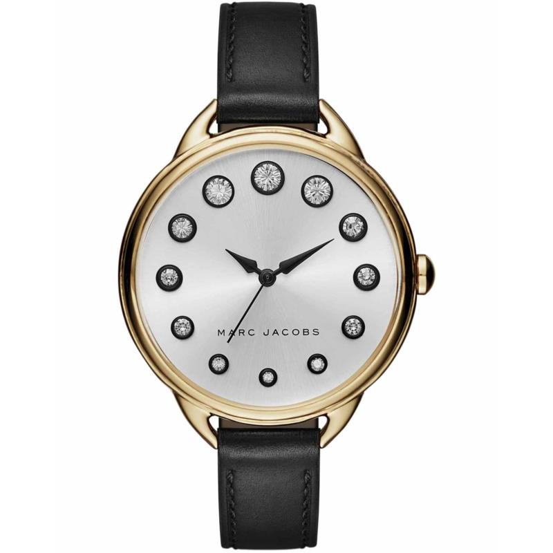 MARC JACOBS Betty - MJ1479, Gold case with Black Leather Strap