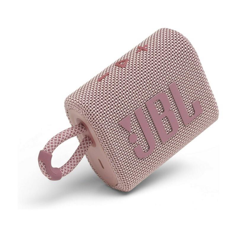 JBL Go 3 Waterproof Wireless Speaker. Pink