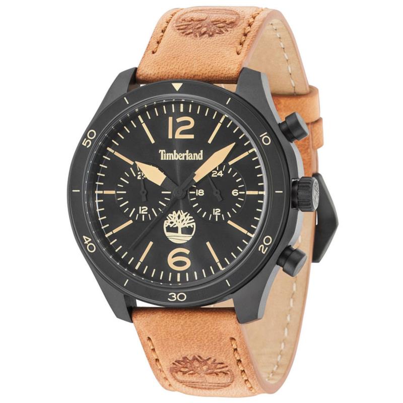 TIMBERLAND Gloucester Multifunction Brown Leather Strap 15255JSB-02