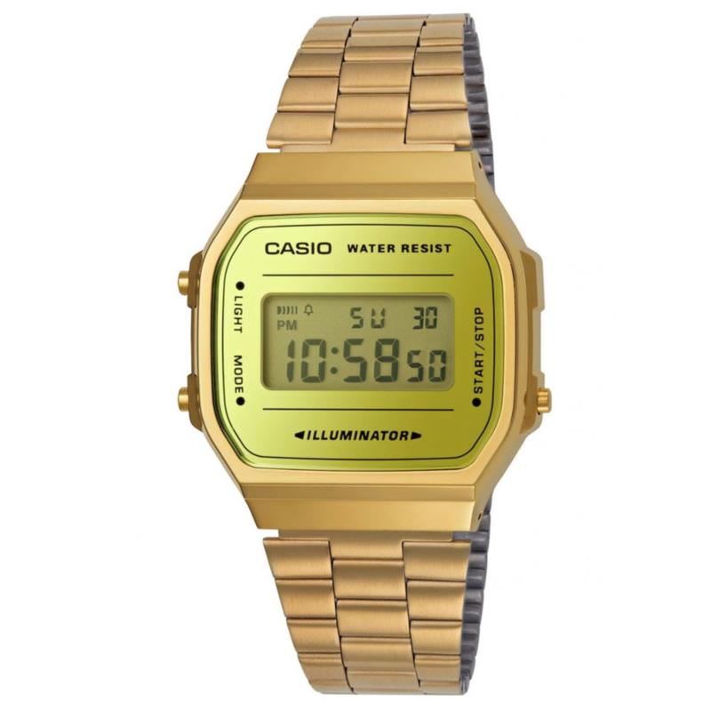CASIO Collection Gold Stainless Steel A-168WEGM-9EF