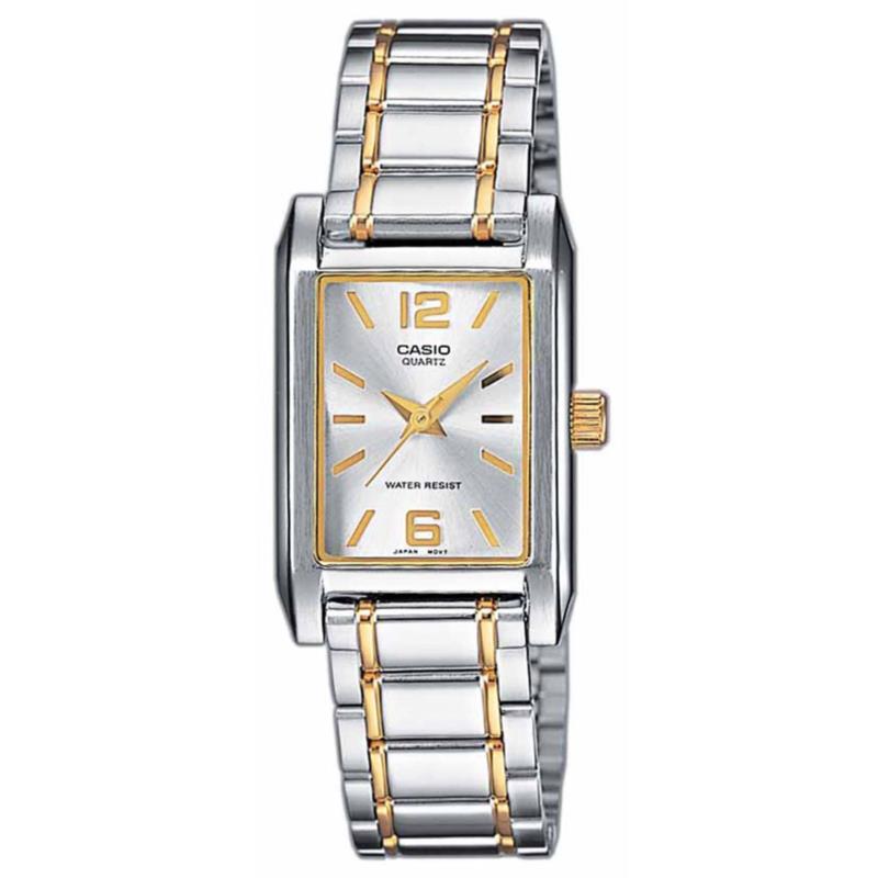 CASIO Collection Two-Tones stainless Steel Bracelet LTP-1235PSG-7AEF
