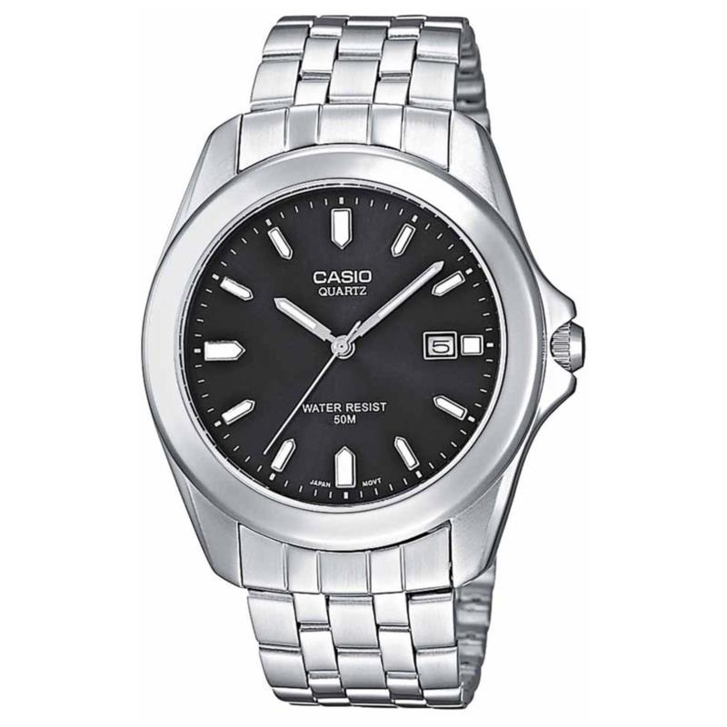 CASIO Collection Stainless Steel Bracelet Black Dial MTP-1222A-1AV