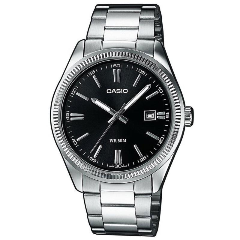 CASIO Collection Stainless Steel Bracelet Black Dial MTP-1302PD-1A1VEF