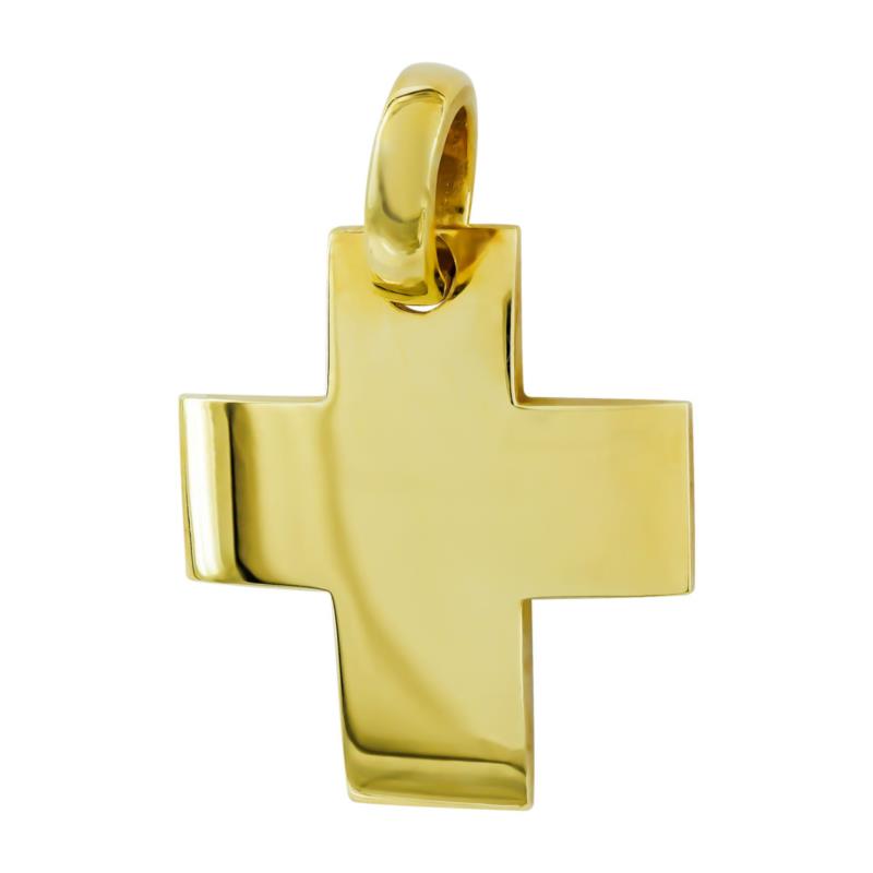 Σταυρός Βάπτισης 18Κ Κίτρινος Χρυσός Ανδρικός ST614