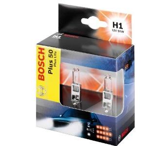 Σετ λαμπτήρων Bosch H1 Plus 50 για 50% περισσότερο φωτισμό