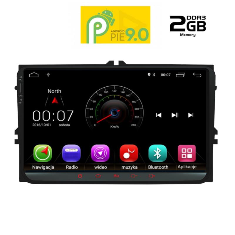 Digital iQ IQ-AN9369M GPS Multimedia OEM 9'' με Android 9 Pie για VW,Seat,Skoda 2004-2014