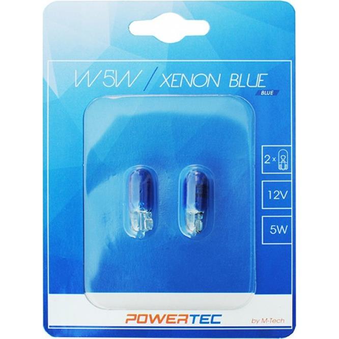 MTECH POWERTEC XENON BLUE W5W 12 V 2TEM. PTZXB12-02B