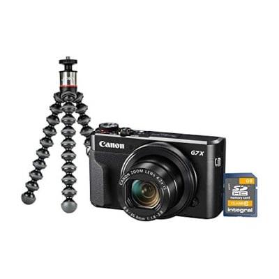 Compact Camera Canon PowerShot G7X II - Vlogging kit - Μαύρο