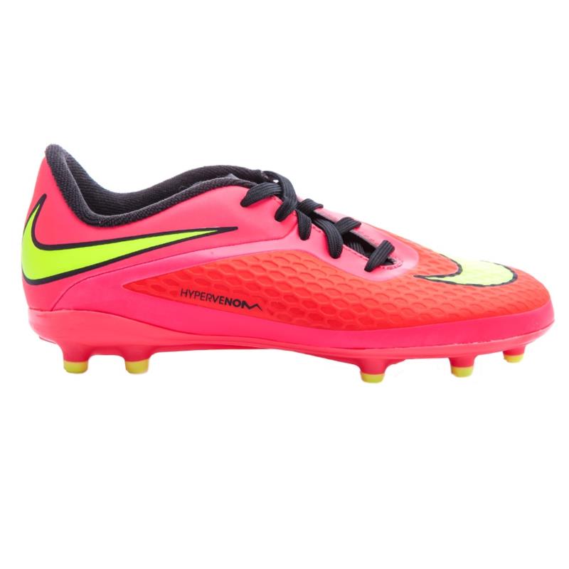 NIKE - Παιδικά παπούτσια football Nike Hypervenom Phelon TF ροζ-κόκκινα