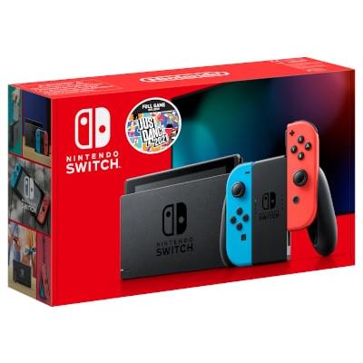 Nintendo Switch 2019 Neon Red/Neon Blue + Just Dance 2021