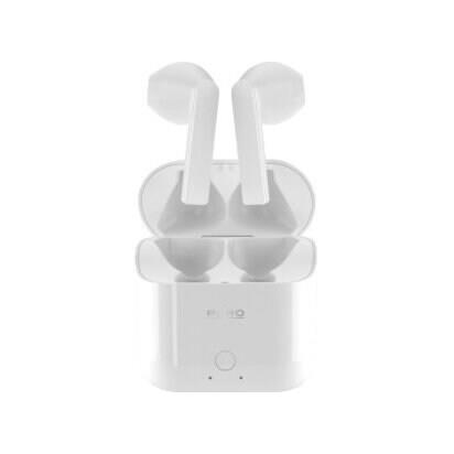 Ακουστικά Ασύρματα με Θήκη Icon Pod Puro - Λευκά