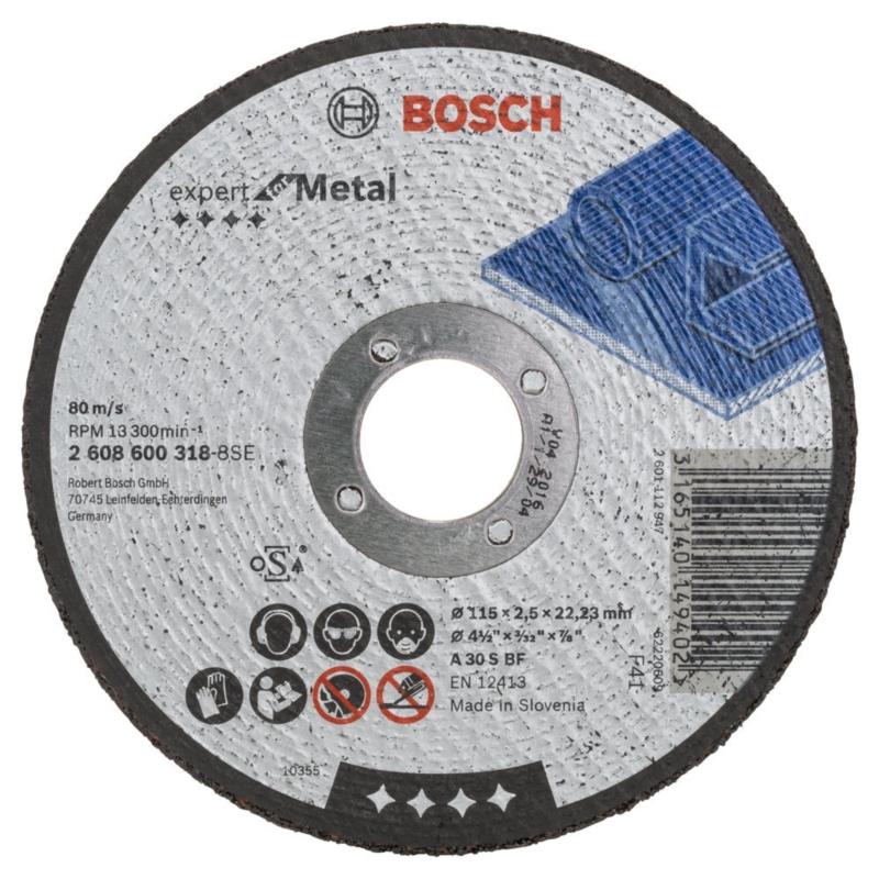Δίσκος Κοπής Μετάλλου Bosch 2608600318 115x2.5mm