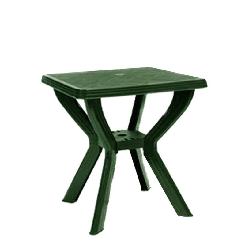 Τραπέζι Πλαστικό Τετράγωνο Πράσινο 70x70x70cm