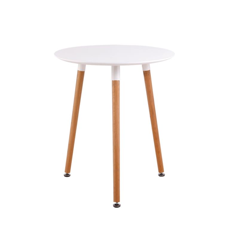 Τραπέζι ART Ξύλο Φυσικό/Λευκό D. 60 H.68cm