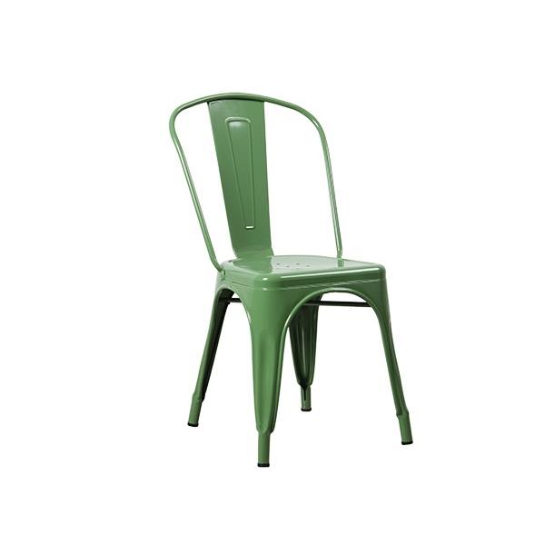 Καρέκλα Στοιβαζόμενη RELIX Μέταλλο Πράσινο 45x51x85cm