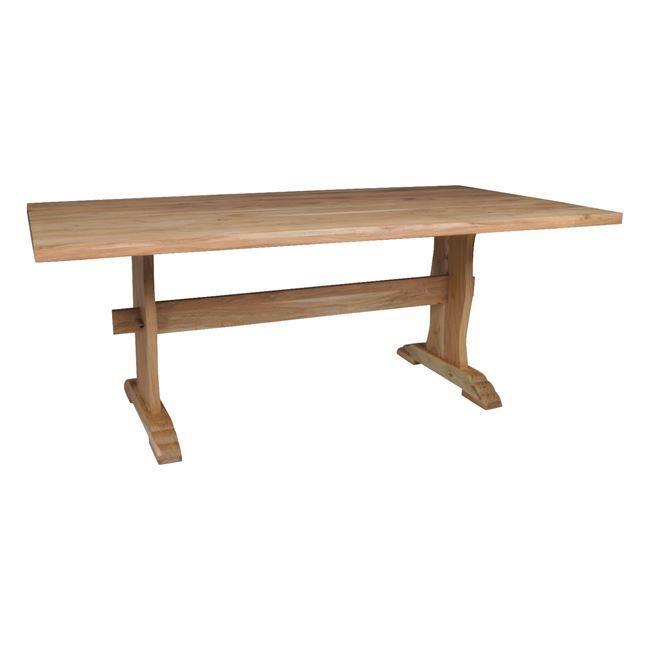 Τραπέζι WESTERN Ξύλο Φυσικό 200x100x77cm