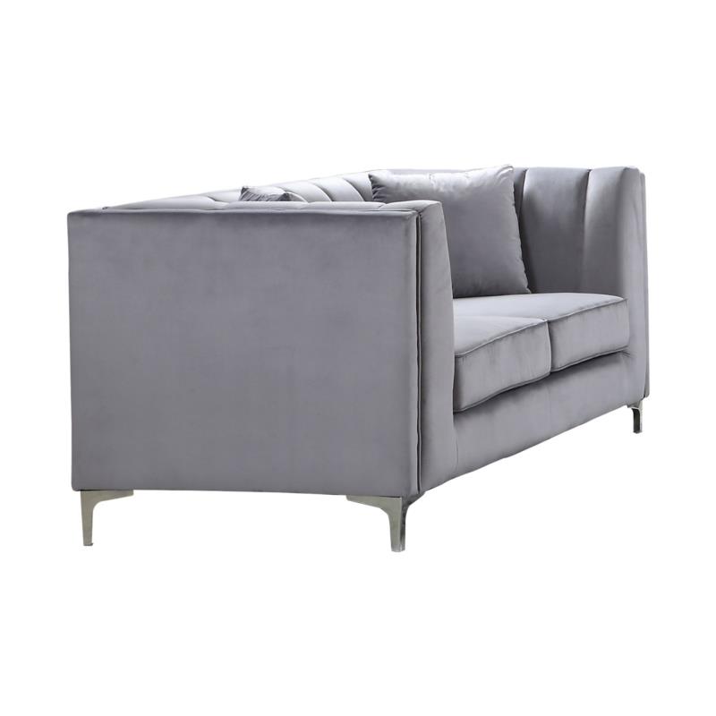 Καναπές PARSON Διθέσιο Ύφασμα Σκούρο Γκρι Velure 159x87x83cm