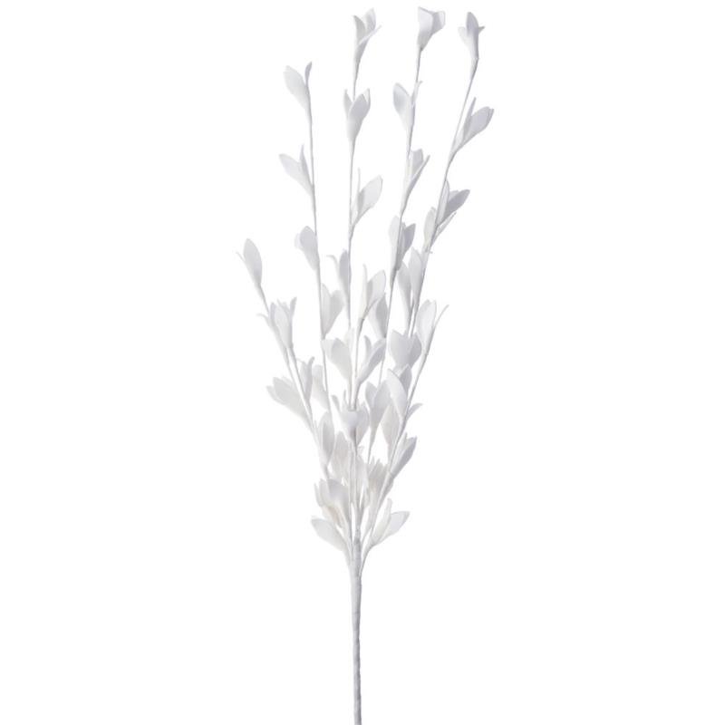 Κλαδί Foam Λουλούδια Λευκά 110cm