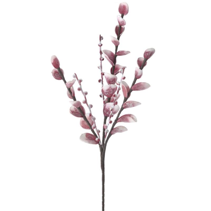 Κλαδί Λουλούδια Ροζ Foam 112cm